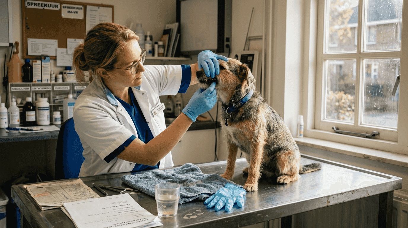Gebitscontrole voor je hond bij de dierenarts