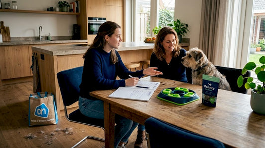 De diëtist komt bij jou thuis om zowel jou als je hond persoonlijk te adviseren.