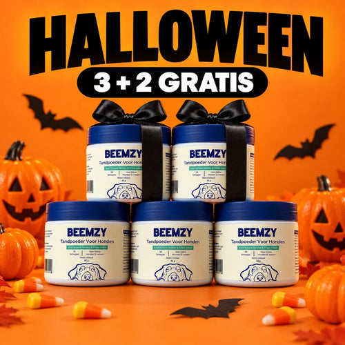 Beemzy Tandpoeder Halloween: 3 + 2 gratis